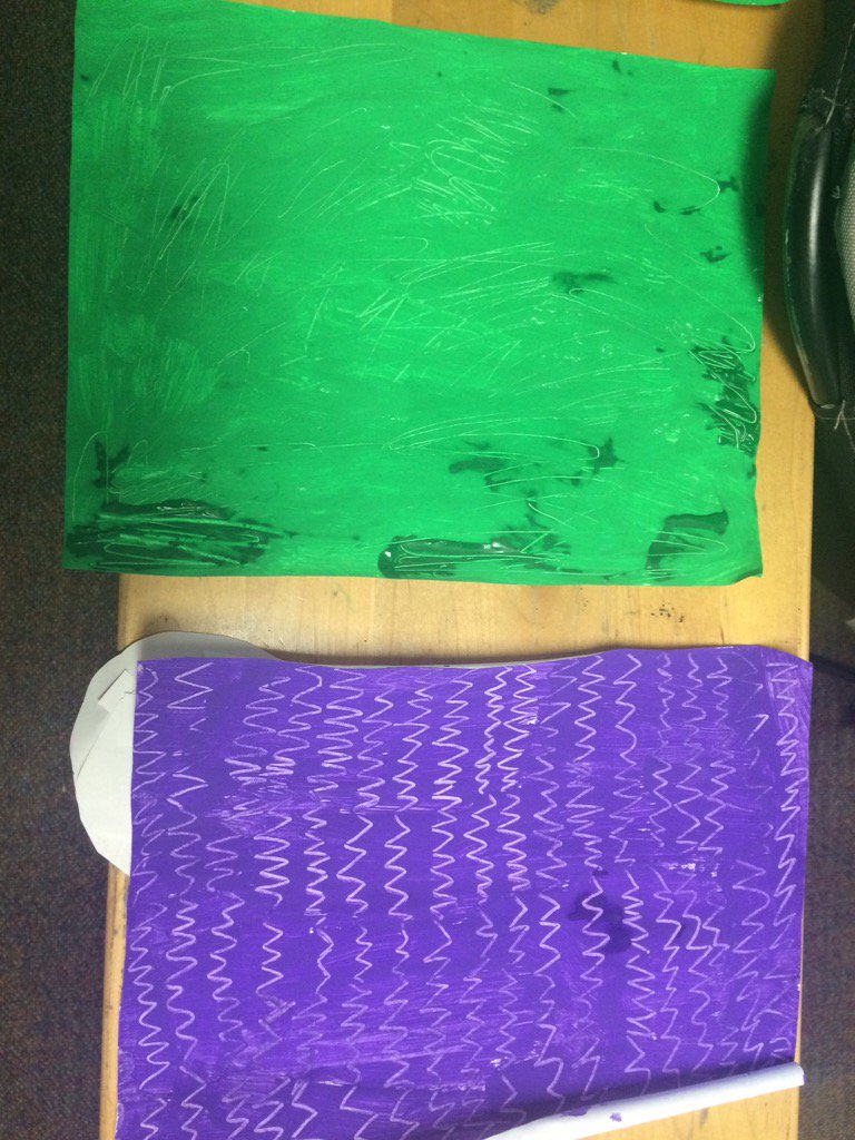 msfrerichsclass's tweet photo. We painted textured paper!!! We're going to make animal habitat collages to wrap up our IB unit! Stay tuned... https://t.co/A2VtQ0sUiF