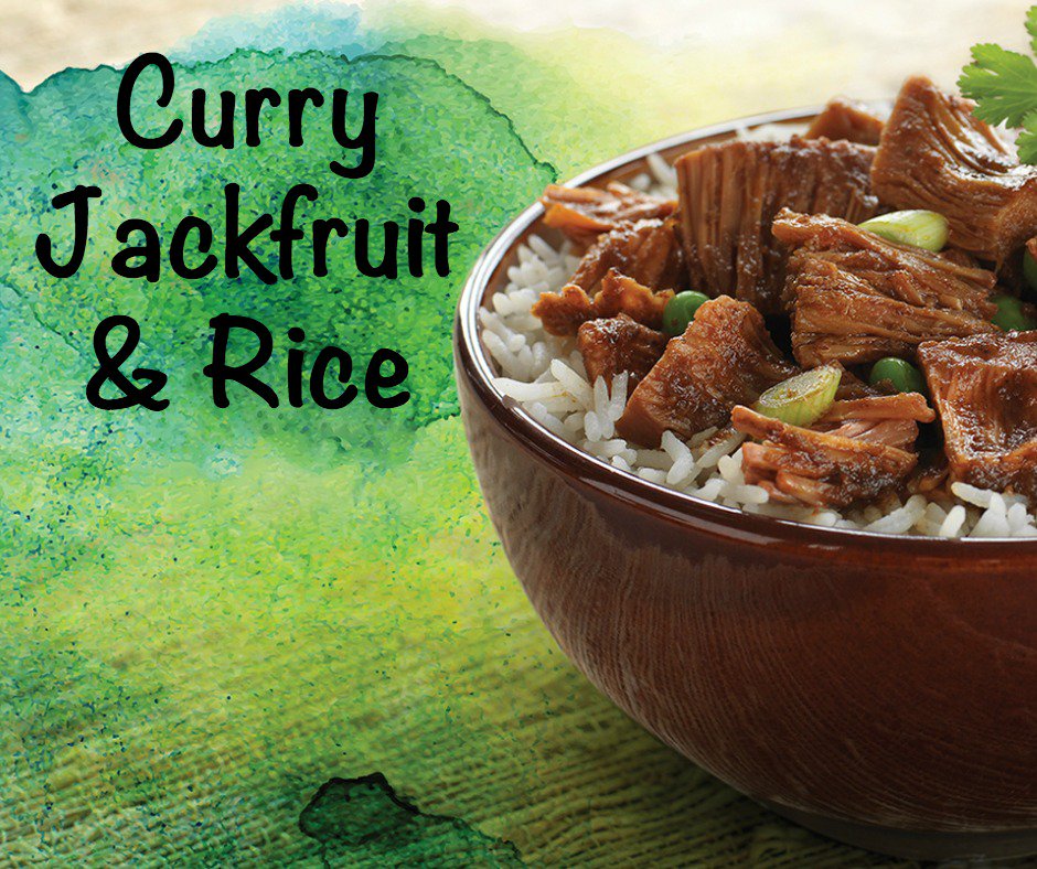 Happy #MeatlessMonday! Warm up tonight with our Curry Jackfruit &amp; Rice recipe:
 ow.ly/UYI9L