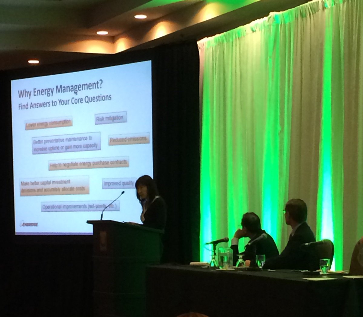 CME_Ont's tweet photo. Brianna Shen from @Enbridge presenting during the Cap & Trade panel at #Energy2015 #capandtrade https://t.co/iRXpHZ6Mne