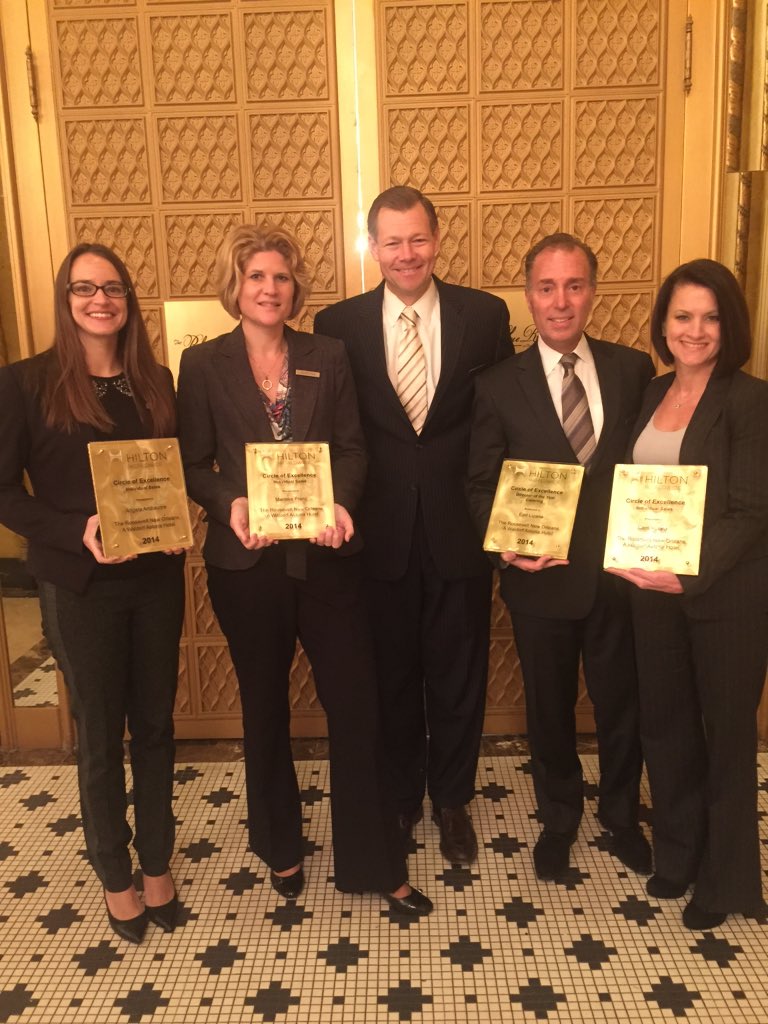 TheRoosevelt_NO's tweet photo. Our Sales &amp; Catering Team Members received their #Hilton Circle of Excellence Awards today #RooseveltStories https://t.co/wzCrzIwM0P