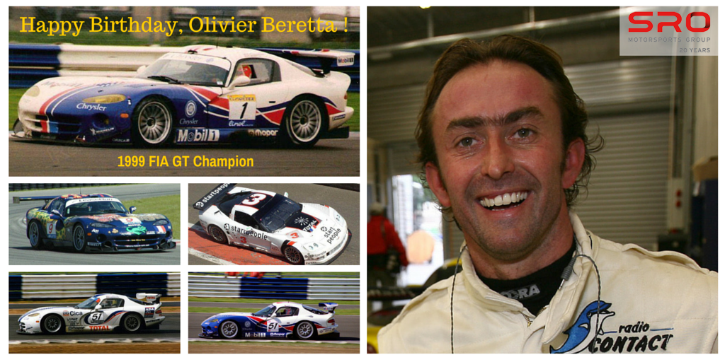 Happy Birthday, to the 1999 FIA GT Champion, Olivier Beretta !  