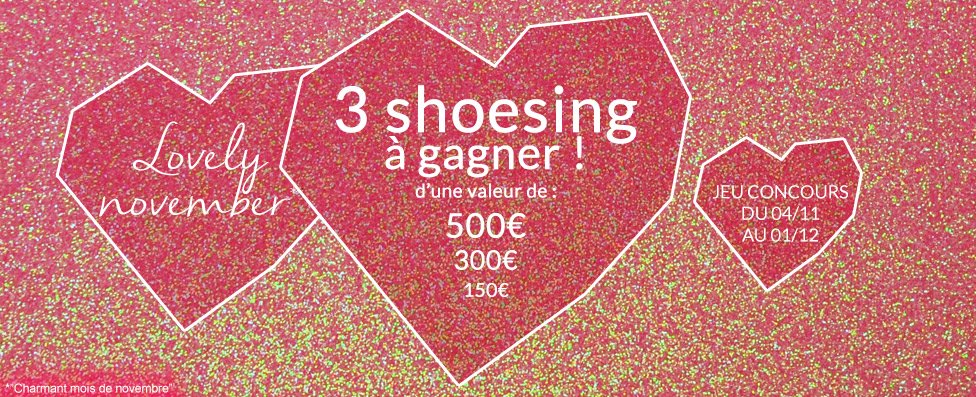 Plus qu'une semaine pour participer à notre jeu concours: tentez de remporter jusqu'à 500€ de shoesing ! #Cosmoparis