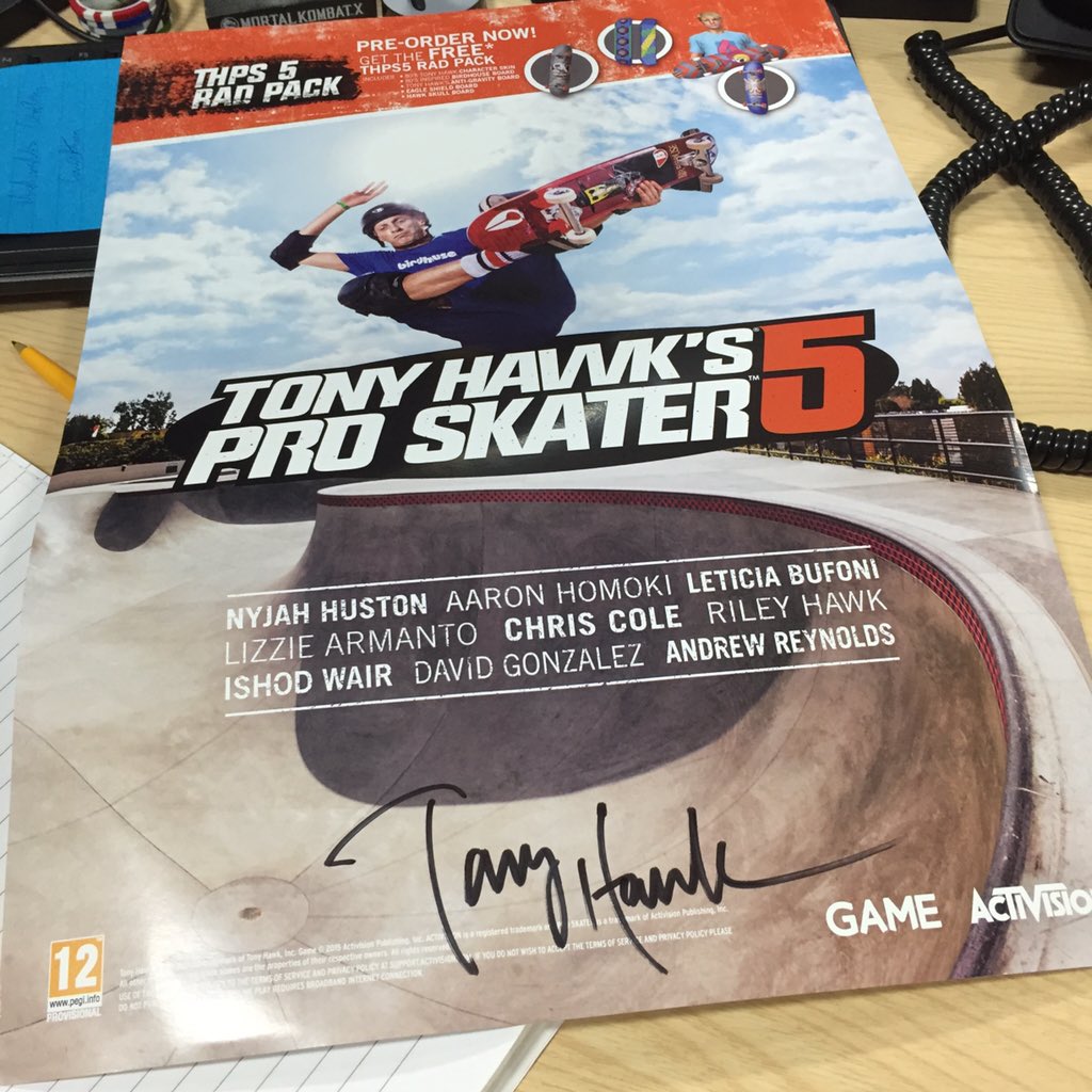 PhilCrawley's tweet photo. @theFeuerfliege has totally made my day! Thanks bud! 👍🏻😄 @tonyhawk #tonyhawk5 https://t.co/TjwGsY89Zh