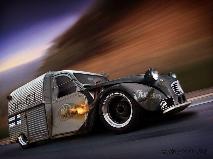 HeritageQuote's tweet photo. Rat Rod 2CV!! #ratrod #modifiedclassics https://t.co/KtptREIoR9