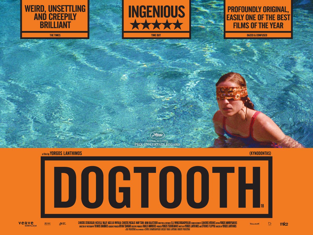 Film4's tweet photo. Our late-night highlight at 1.35am is The Lobster director Yorgos Lanthimos's surreal, dark comedy-drama Dogtooth. https://t.co/CyIQCTubOp