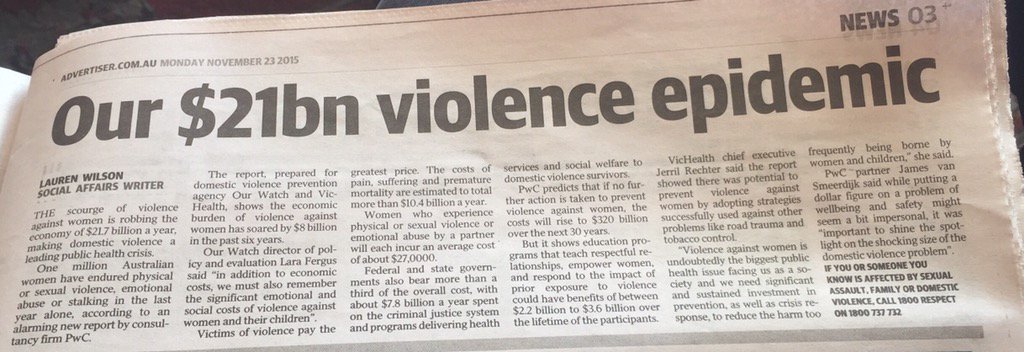 MonyaMyms's tweet photo. Yesterday's paper - @My_VAW #StopViolenceAgainstWomen https://t.co/P5yxDlJj4H