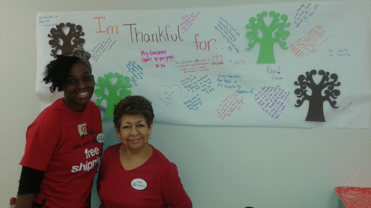 Holiday dinner for our team and our "Thankful Banner". #TeamEngagement #ThankfulForMyTeam