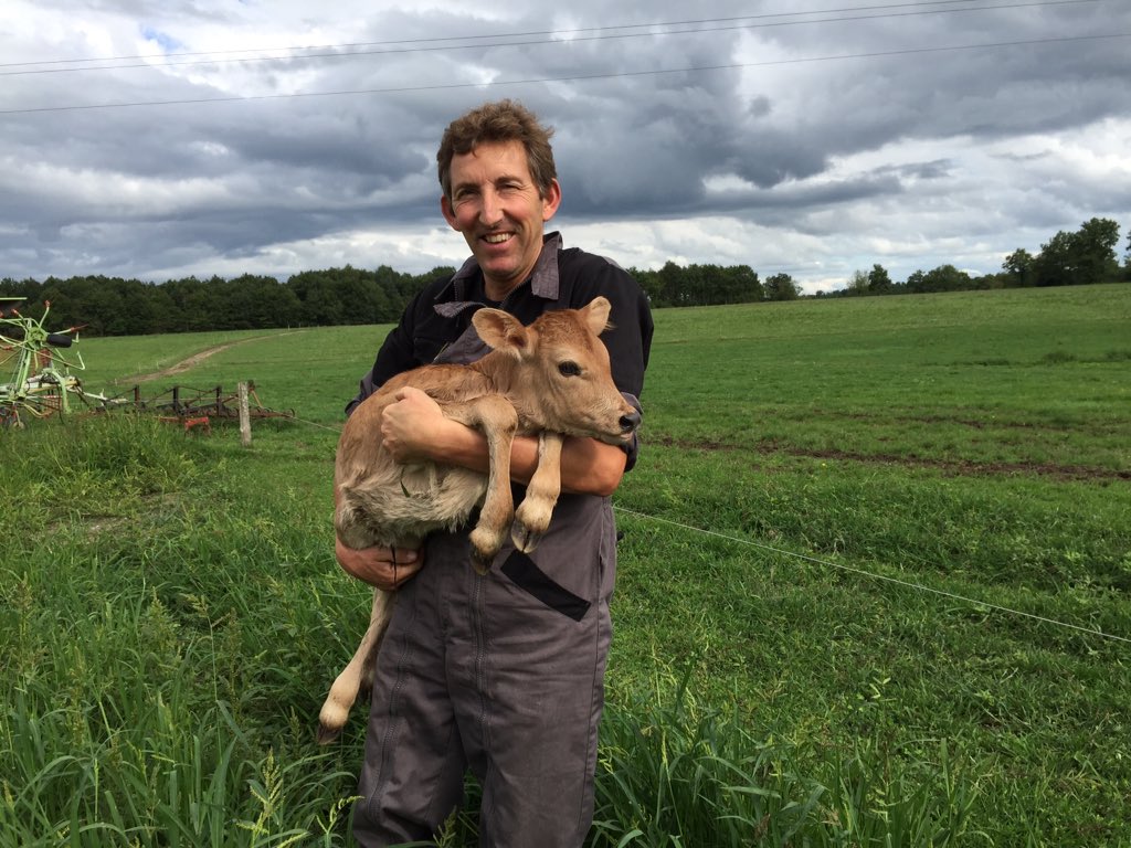 kissot16's tweet photo. #lundienhistoires voilà la photo d'un horrible éleveur qui vient d'arracher le veau à sa mère https://t.co/CRemnJAcK1