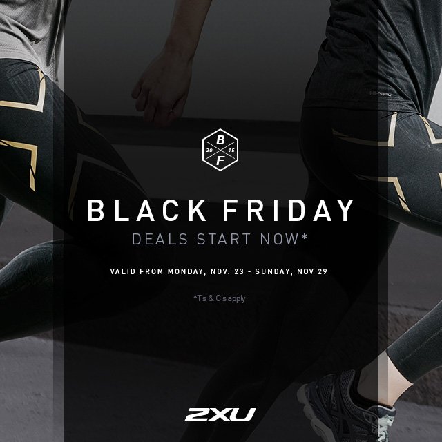 2XU Singapore Black Friday Sale @ 2XU Suntec City 50% Off Bags Promotion 25 Nov 2016