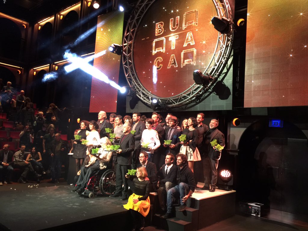 David_Selvas's tweet photo. Guanyadors dels #premisbutaca2015 felicitats!! https://t.co/KzJXi7QvgG