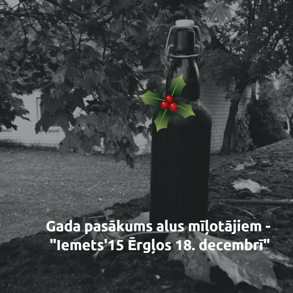 Jau 18. decembrī - gada notikums alus mīļotājiem <a href="/AlusBursh/">Bursh alus darītava</a> <a href="/turqx/">ojarsBojars</a> <a href="/TalavasKA/">Tālavas ķēniņa alus</a> #alus