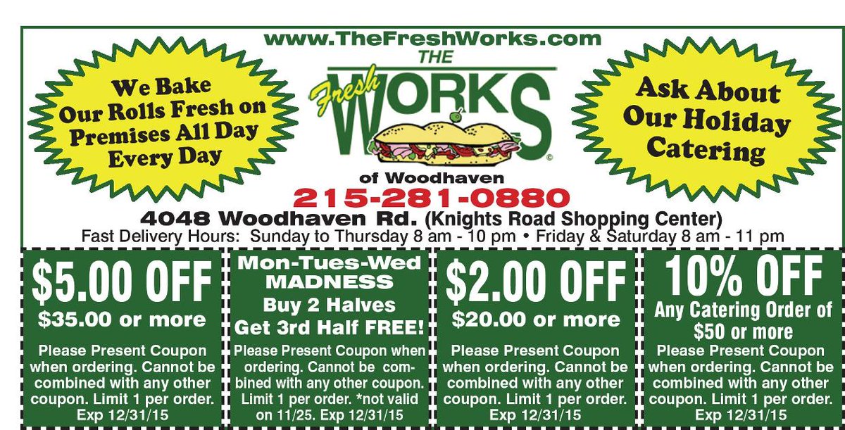 TheFreshWorks1's tweet photo. Check out our coupons in the Northeast Times!!
#greatdeals https://t.co/XbI6V5fArI