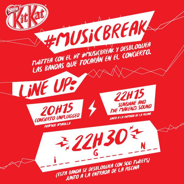 KitKatEcuador's tweet image. ¡Break de última hora para toda la @ucasagrande! Sigue los pasos y desbloquea la banda sorpresa usando #MusicBreak