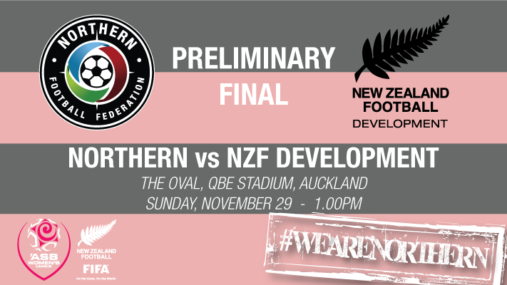 NFF_Football's tweet photo. #ASBWomensLeague Preliminary Final: @NFF_Football v NZF Dev -  Sun 29 Nov 1pm @QBEStadium Oval #NFvNZ #WeAreNorthern https://t.co/JLz0occDM3
