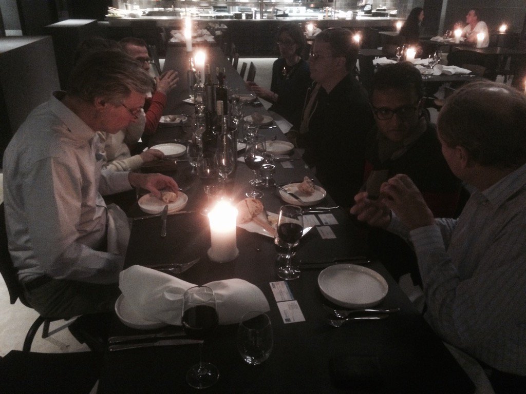 hightechcampus's tweet photo. Speakers Dinner @EIT_Digital @hightechcampus Health Tech Event. Great food, great connections.. #HTE15 https://t.co/OUWE5N0Ms3
