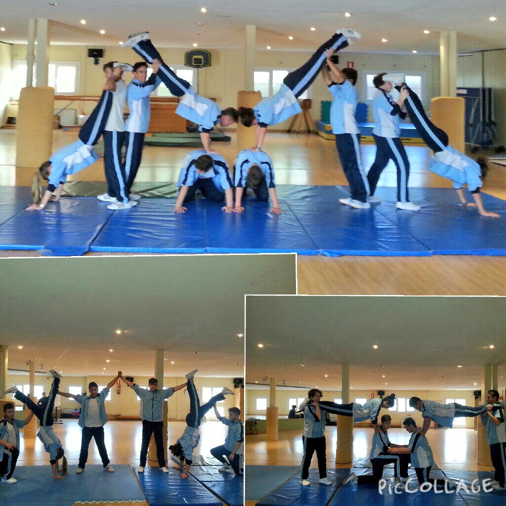 nscarmenmo's tweet photo. Los alumnos de 4°ESO desarrollan su creatividad con figuras de acrosport. #EF #acrosport https://t.co/20ZDgh24sa