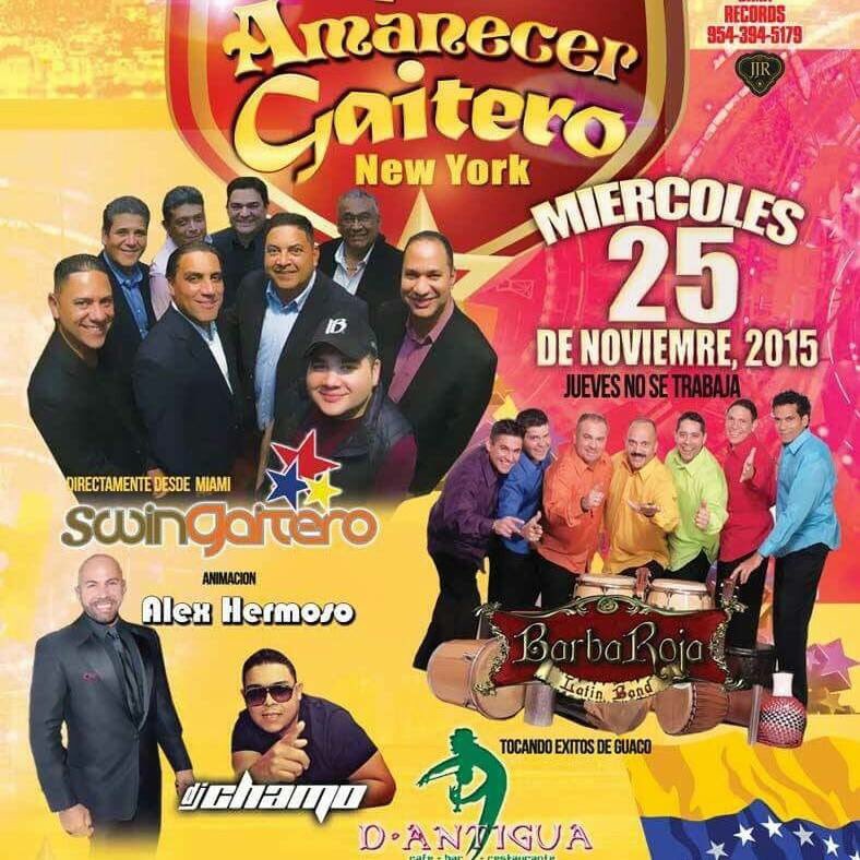 Este miercoles 25 estaremos en #NewYork llevando la Gaita !! #Gaita #GaitaEnNewYork