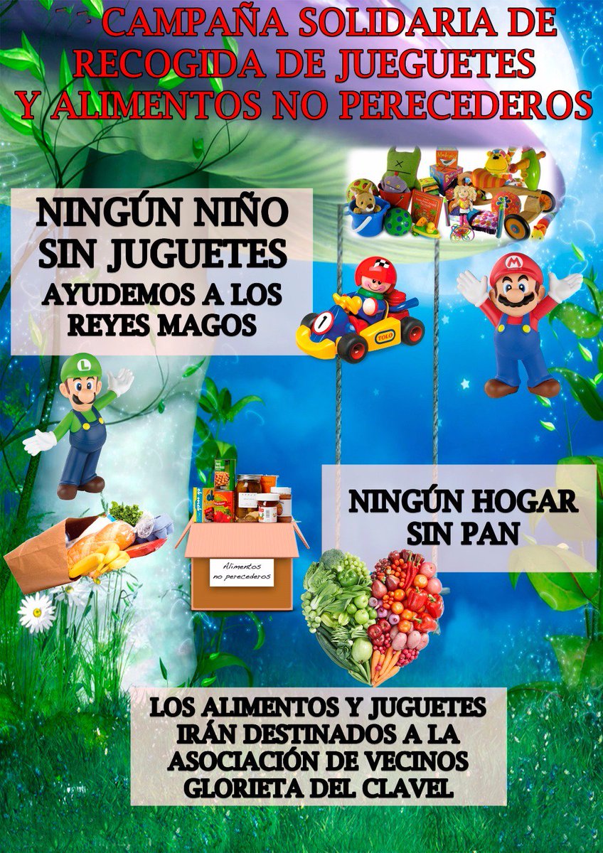 Campaña de recogida de juguetes y alimentos  en el Ampa Ceip San Fernando.
