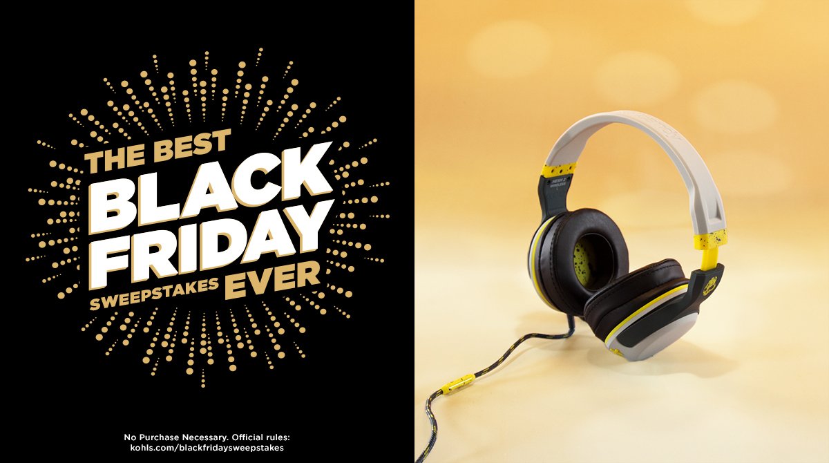 Rock out (in peace) this holiday. RT for a chance to win these Skullcandy headphones! #KohlsSweepstakes #BlackFriday