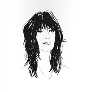 #PattiSmith illustrated by <a href="/christianematz/">Christiane Matz</a> for our Heroine zine - tinyurl.com/HeroineZine