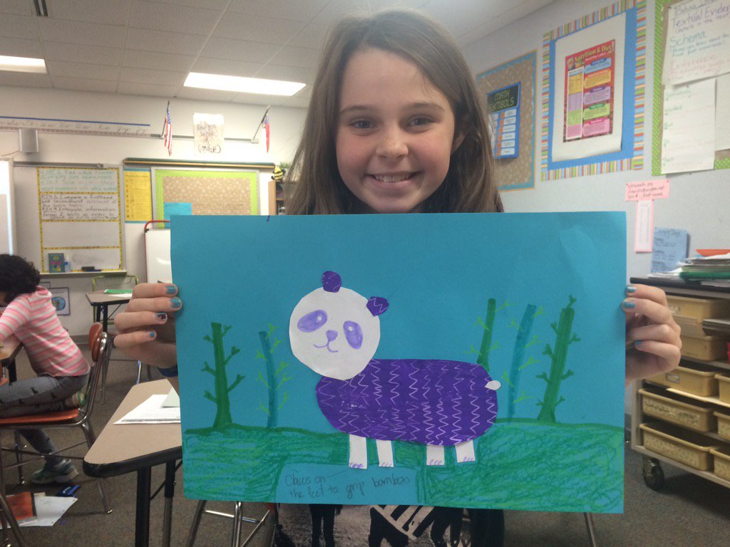 msfrerichsclass's tweet photo. Having too much fun making art from textured paper that we made ourselves!!  Including an adaptation in each piece! https://t.co/atRUusRHth