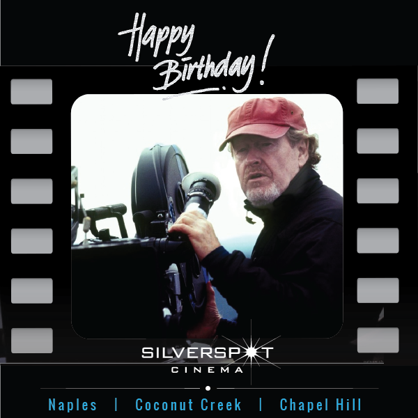 Happy Birthday to the man behind The Martian, Blade Runner and many other great movies, Mr. Ridley Scott.  