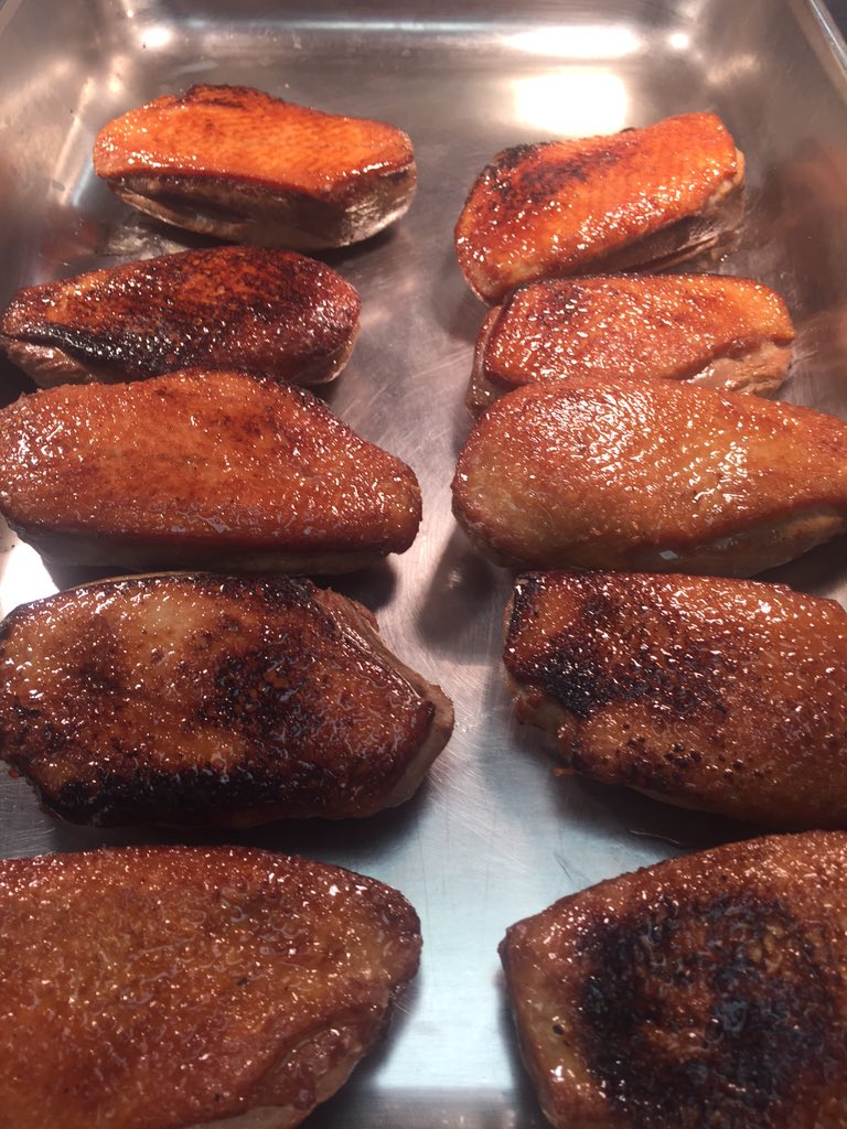 chefengberg's tweet photo. Smoked duck for the new menu #smokedduck https://t.co/JuhMLrrLPr