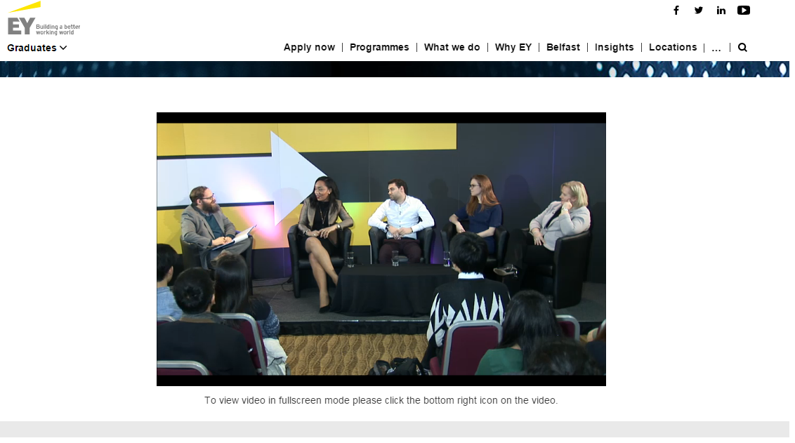 FarrahEkeroth's tweet photo. Tuning in live to hear great insights from our panel of experts this evening! @EY_StudentsUK #EYFutureReady https://t.co/03C8QL0WHP