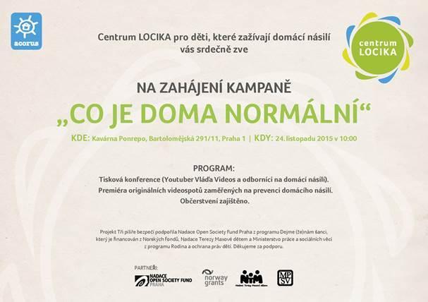 NadaceTMd's tweet photo. V úterý startuje terap. centrum #Locika kampaň prevence domácího násilí. Obrací se i k samotným dětem. Podporujeme! https://t.co/wTbnH6hffq