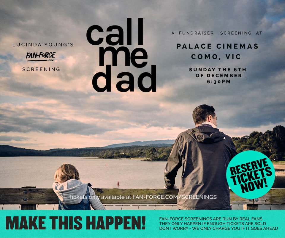 FanForceFilms's tweet image. Only 1 day &amp;amp; 38 tickets to make this @CallMeDad screening @palacecinemas Como happen. #domesticviolence #makeachange