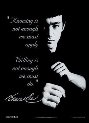 #NewJersey Knowing is not enough we must apply! Willing is not enough we must do! -Bruce Lee