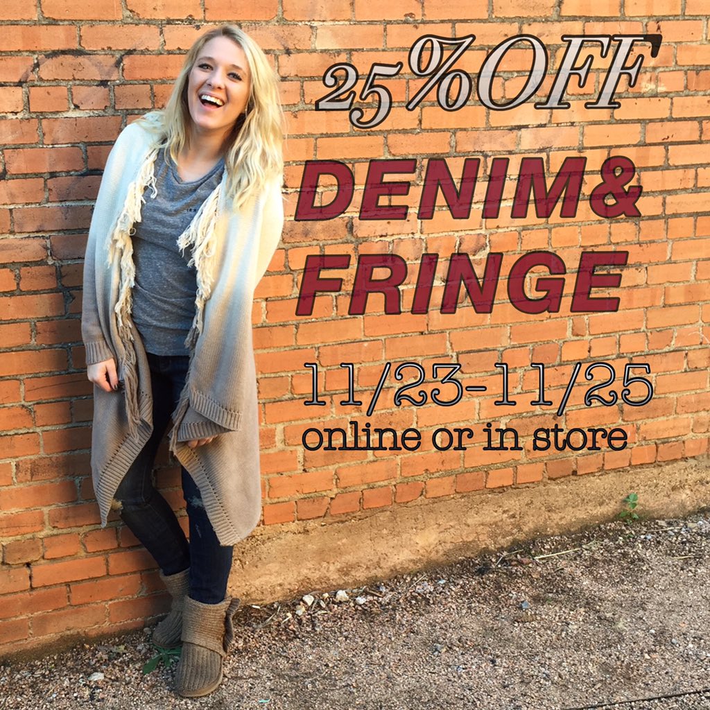 don't wait for the good deals, In store/online (linkinbio) #fringegalore #denimfordays #thebishopartsdistrict