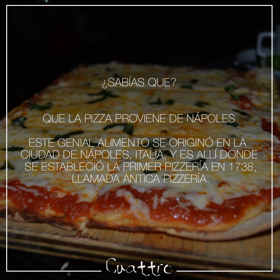 CuattroTeca's tweet photo. ¡Comparte el gran sabor de las pizzas del #Cuattro con tus amigos! Te esperamos en #Tecamachalco. https://t.co/l48McE8Gg5