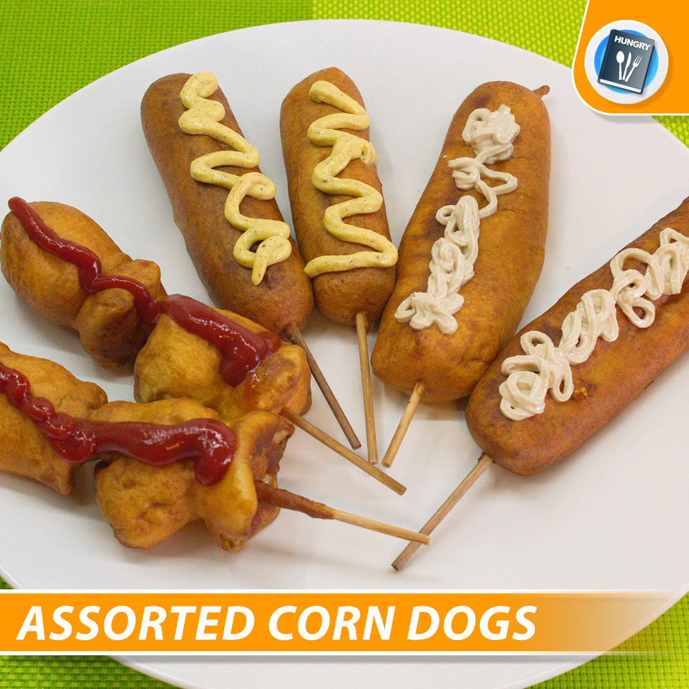 hungrynotes's tweet image. Watch this super easy corn dog recipe now! youtu.be/mjTP0JotJTI