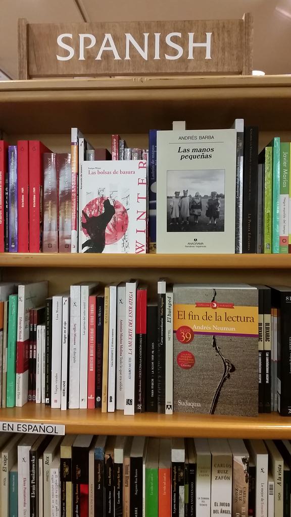 Higly impressed with the selection of #Spanishbooks they have in <a href="/mcnallyjackson/">McNally Jackson</a> #librosenespañol #goodforthebrain