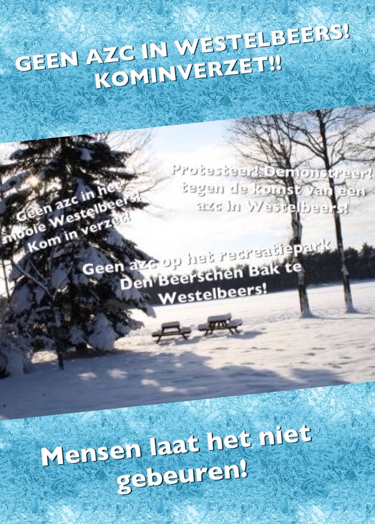 AZCAlert0499's tweet photo. #kominverzet geen #azc in #Westelbeers https://t.co/LzehD7790I
