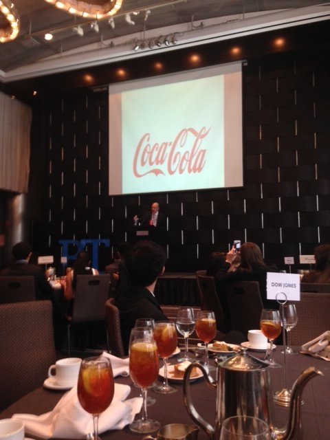 weareinreach's tweet photo. "Remain discontent": Coke Chairman of the Board &amp; CEO presenting at BT International Conference #BTIC2015 https://t.co/9PtlWysOHB