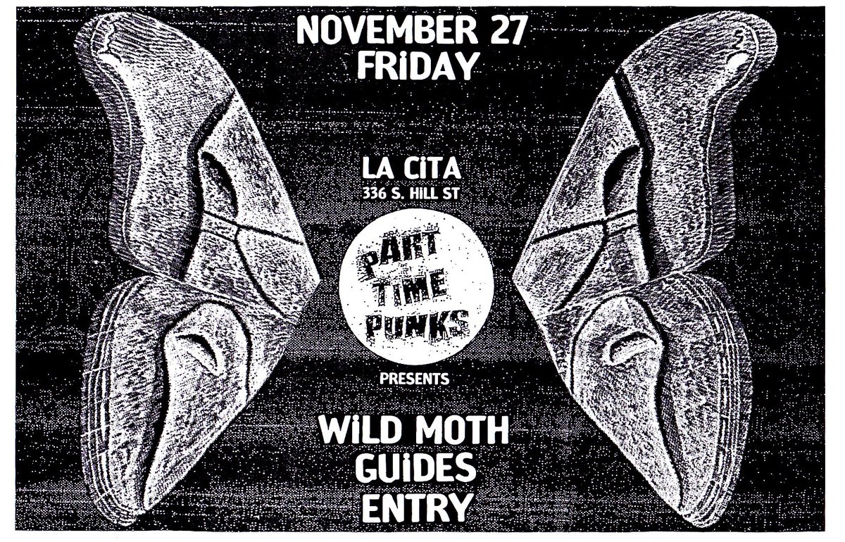 WeAreGUIDES's tweet photo. THIS FRIDAY>>> @parttimepunks Presents #WildMoth #GUIDES & #Entry at @lacitabar <<< @WeAreGUIDES https://t.co/L1BhwATNe6