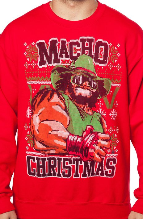 ScottiePackard's tweet photo. Must be a mistake. The Macho Man Christmas sweater I ordered was in the "ugly sweater" section of @80stees. #OoohNo https://t.co/6Y5uZolIJS