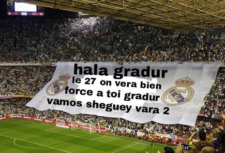 NaziDuczer's tweet photo. Dans le match du real vs Barca  @GRADIDUR  na pas vu sa 
Le real a doner de la force a gradur #HastaGradur https://t.co/NkaxuJik3P
