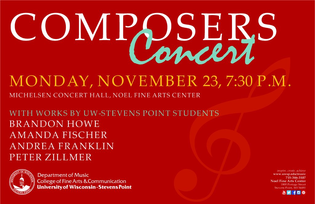 Come out tonight for the Composers Concert!