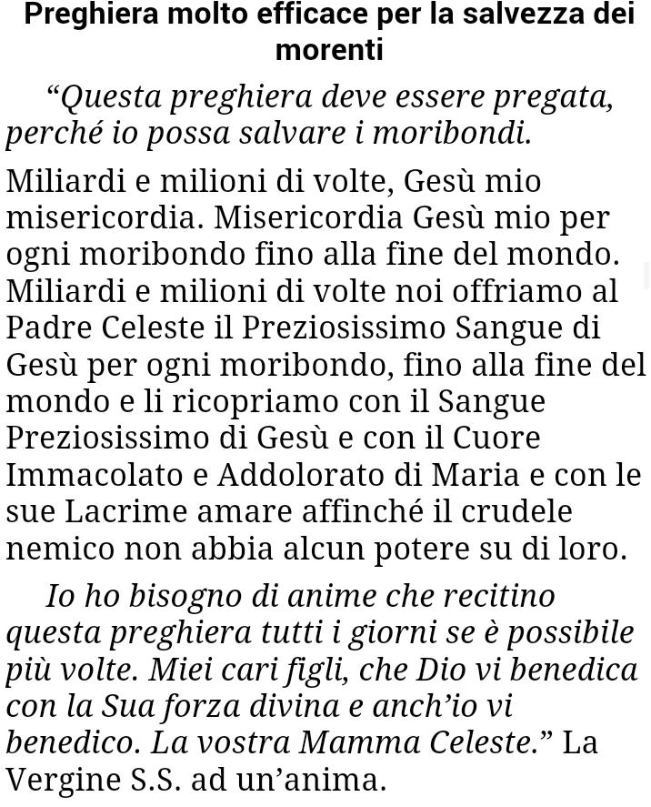 Uzivatel Jhs Na Twitteru Preghiera Molto Efficace Per La Salvezza Dei Morenti Da Pregare Il Piu Possibile T Co Gip5dsvx75