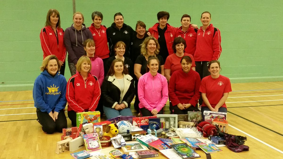 SantaCharity's tweet photo. @SantaCharity @didcotnetball there are some truly amazing people.Thank you so much for collecting  items for me https://t.co/LqBz3gjDpx