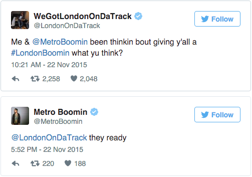 THENEWRAPTIMES's tweet photo. #LondonBoomin on the way [@LondonOnDaTrack x @MetroBoomin] https://t.co/q6YMs8qyVL
