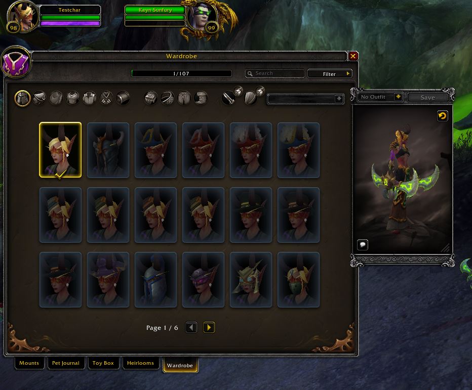 Wowhead On Twitter The Wardrobe Ui Is Up Https T Co