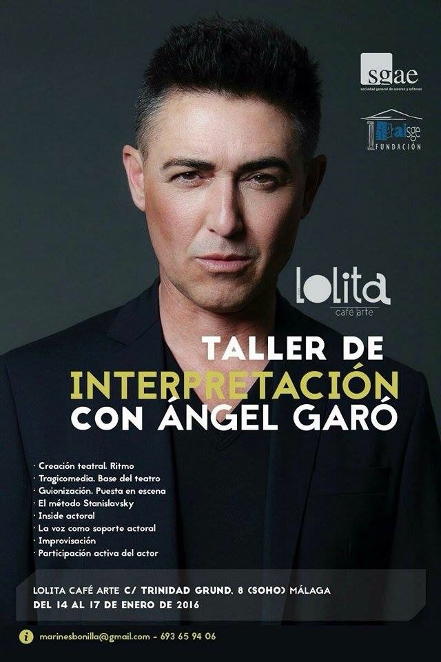 AngelGaro_'s tweet photo. A partir del 14 de enero comienzan los #TalleresDeInterpretación en @LolitaMalaga1 🎭🎭
ℹ️ marinesbonilla@gmail.com https://t.co/lgXrR02MK6