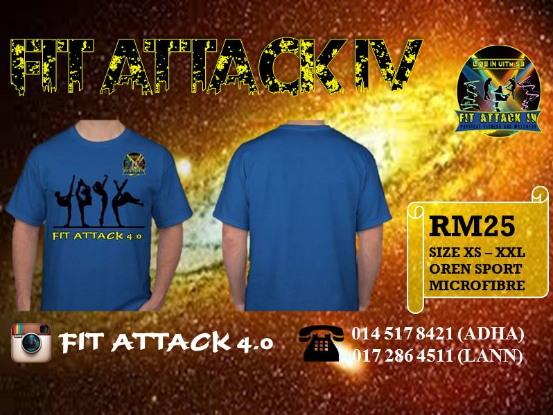 naimmerza's tweet photo. Come and join us!!
Fit Attack 4.0!!
T-shirt pre-order ASAP!!
#SRMavericks
#BachelorInSportsScience
#UiTMSeremban3 https://t.co/zkLD5YrZX3