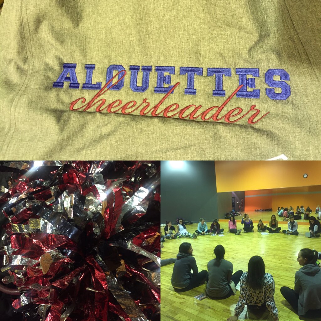 AlsCheerleaders's tweet photo. Final practice before our flight to @GreyCupFestival in Winnipeg courtesy of @RedTagVacations ✈️🏈 @MTLAlouettes https://t.co/MzgvLYOJBi