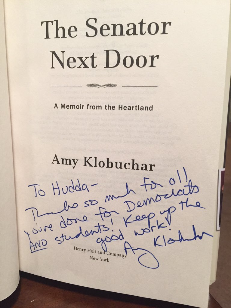 Hudda Ibrahim On Twitter Sanetor Amy Klobuchar S Book Signing At