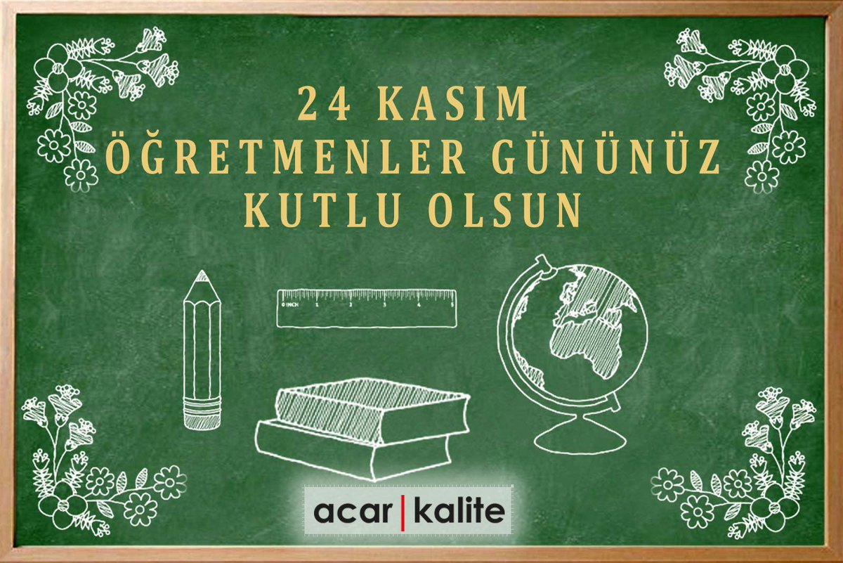 acarkalite's tweet photo. Öğretmenler Gününüz Kutlu Olsun.

Acar Kalite - https://t.co/aRYu89HFXT

#ogretmenlergunu https://t.co/QOHjPFICAS